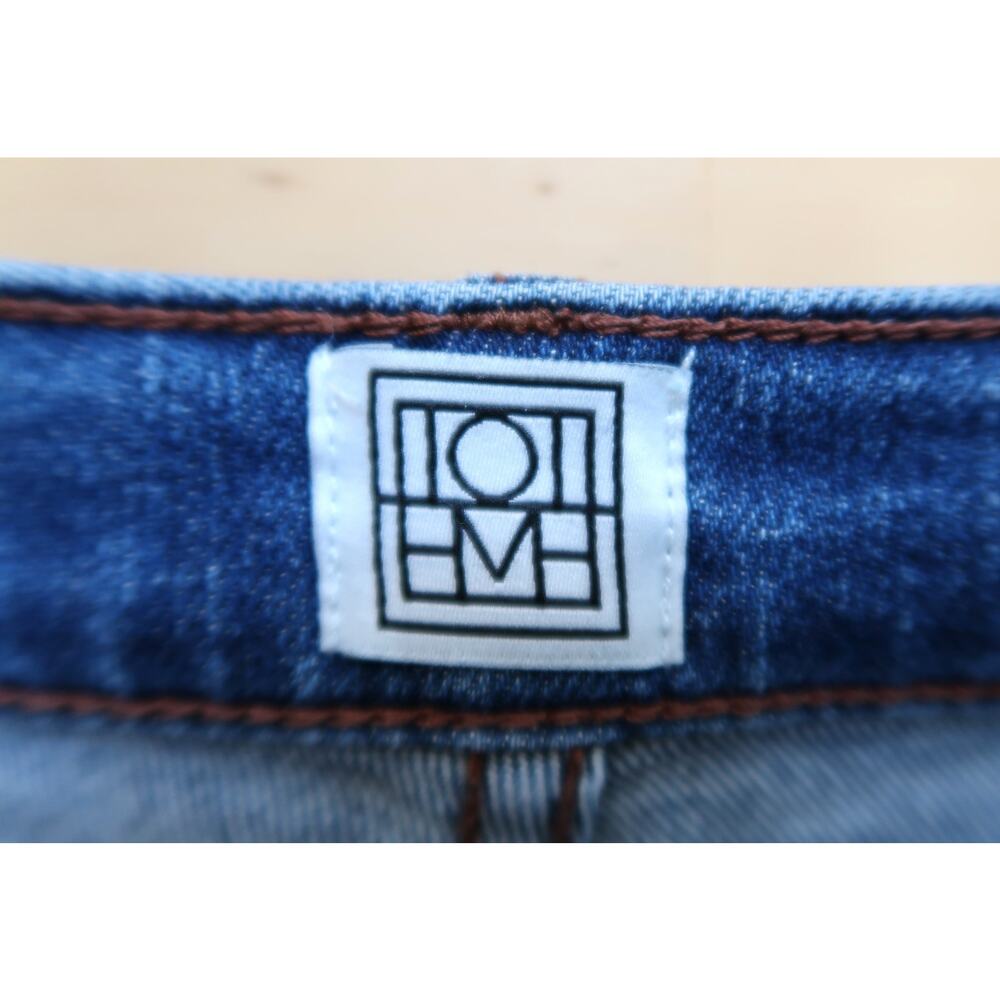 TOTEME Original Twisted Seam High Rise Stretch Denim Jeans NET-A-PORTER 26 $400 - Picture 4 of 10